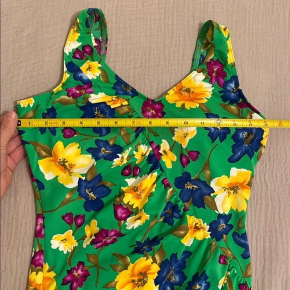 MAILLOT Batten Floral One-Piece Swimsuit. Size 14 - Picture 7 of 7